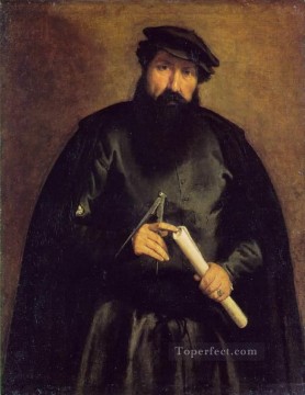 Architect 1535 Renaissance Lorenzo Lotto Oil Paintings